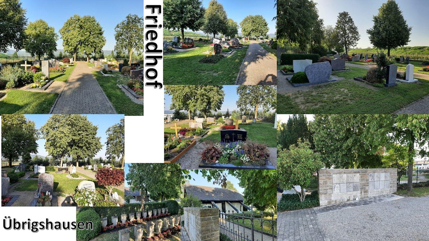 Collage Friedhof Übrigshausen